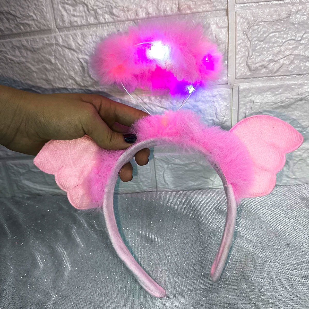 Diadema de Ángel con Luces LED Alas y Aureola DAUL-231