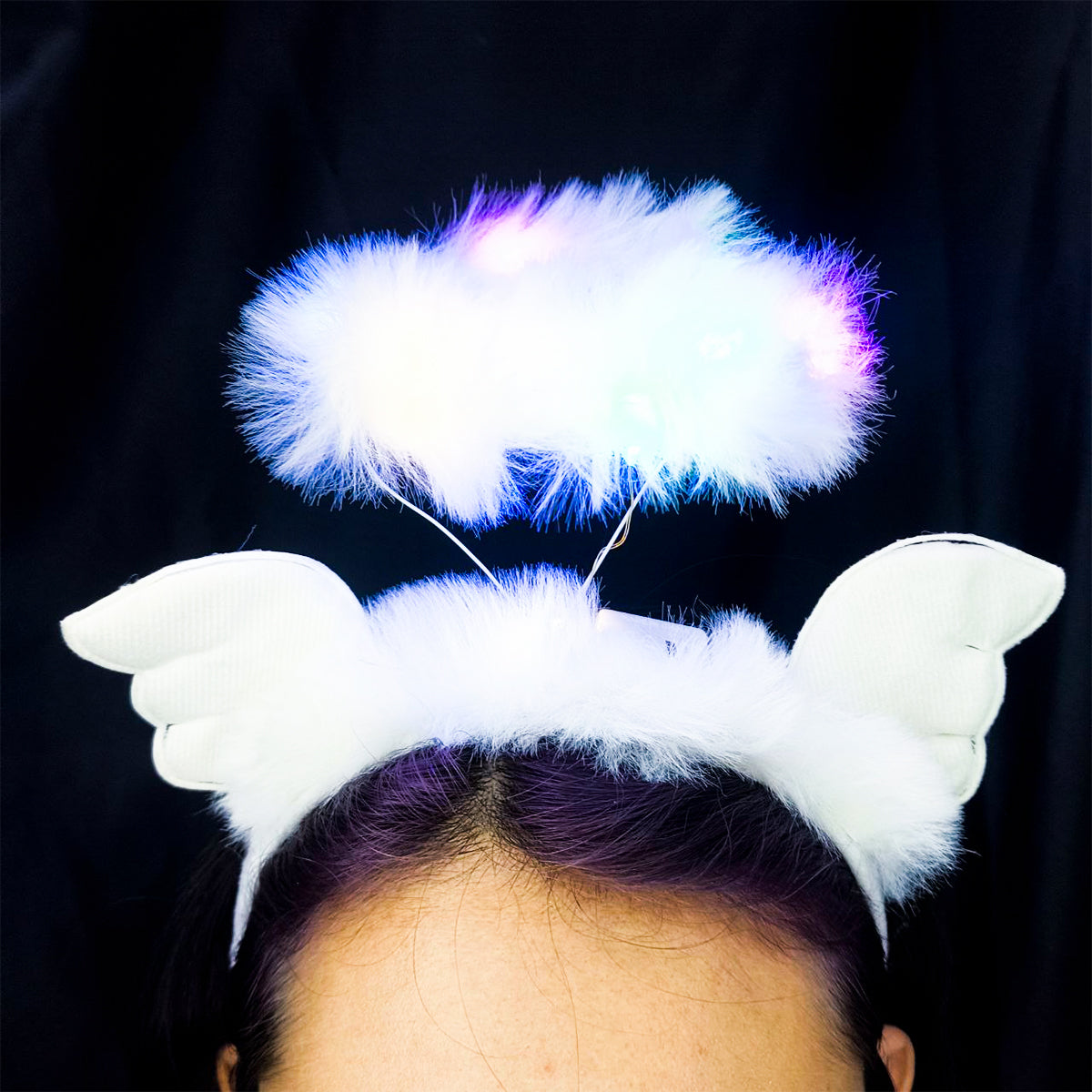Diadema de Ángel con Luces LED Alas y Aureola DAUL-231