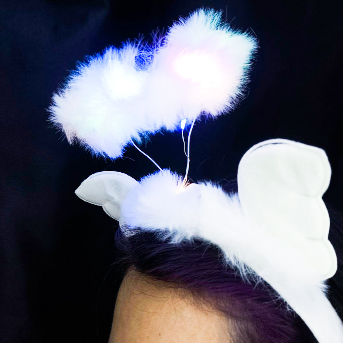 Diadema de Ángel con Luces LED Alas y Aureola DAUL-231