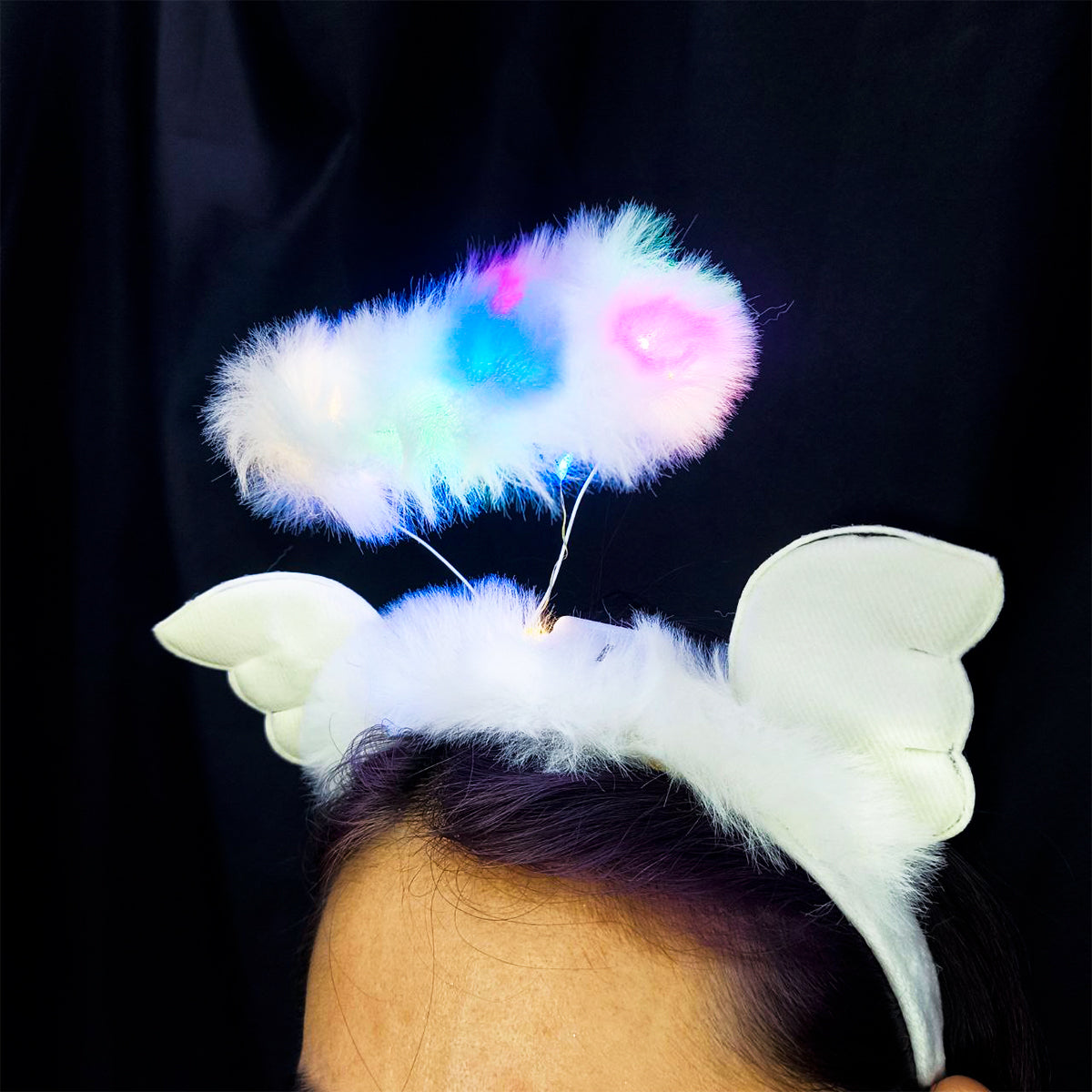 Diadema de Ángel con Luces LED Alas y Aureola DAUL-231