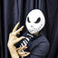 Máscara Jack Skellington Halloween Látex Pesadilla Antes de Navidad MA-133