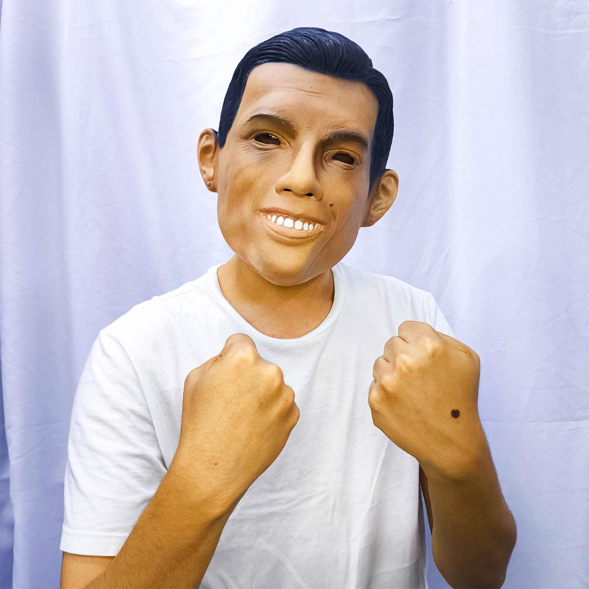 Máscara Látex Cristiano Ronaldo Látex Realista Disfraz Futbolista Halloween MA-127