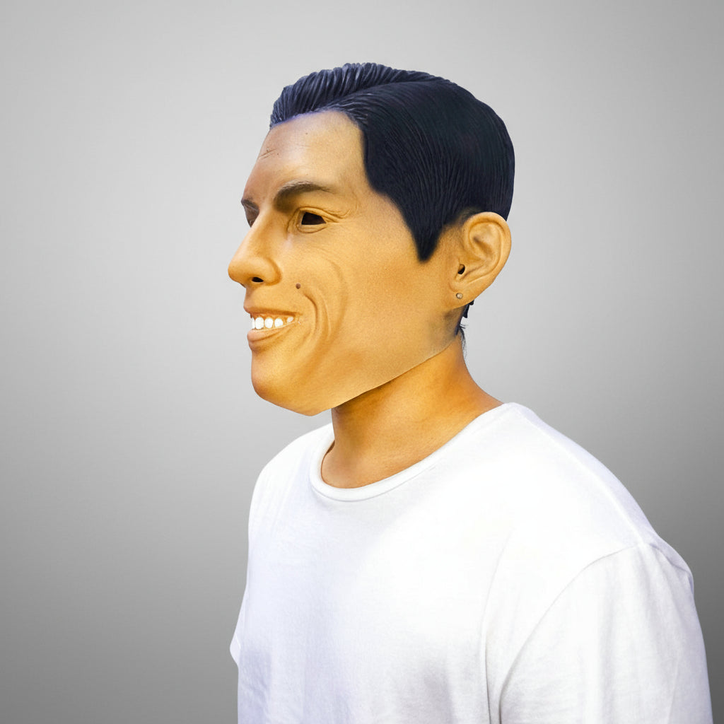 Máscara Látex Cristiano Ronaldo Látex Realista Disfraz Futbolista Halloween MA-127