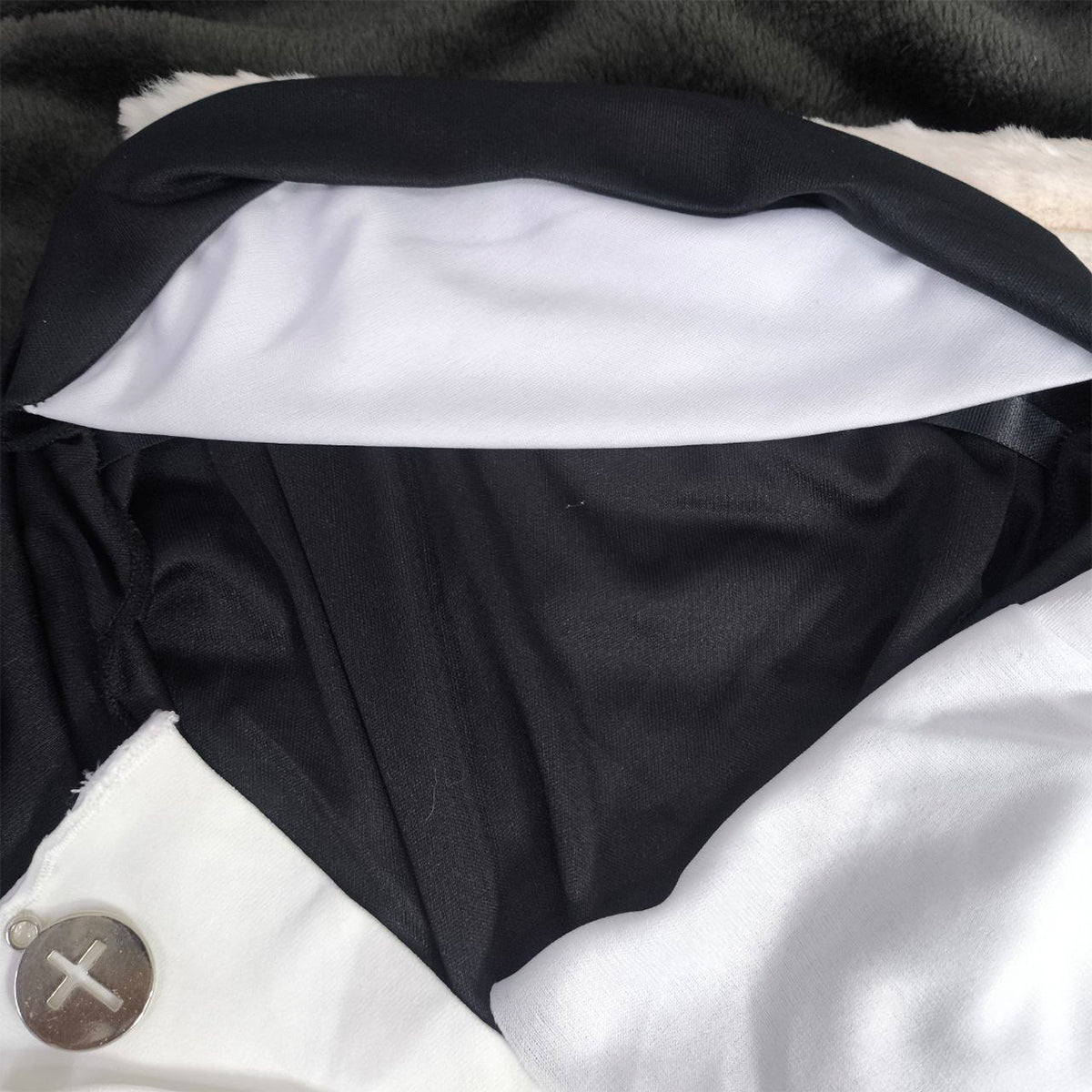 Set Disfraz Monja Oscura Halloween Mujer Sexy TC000199