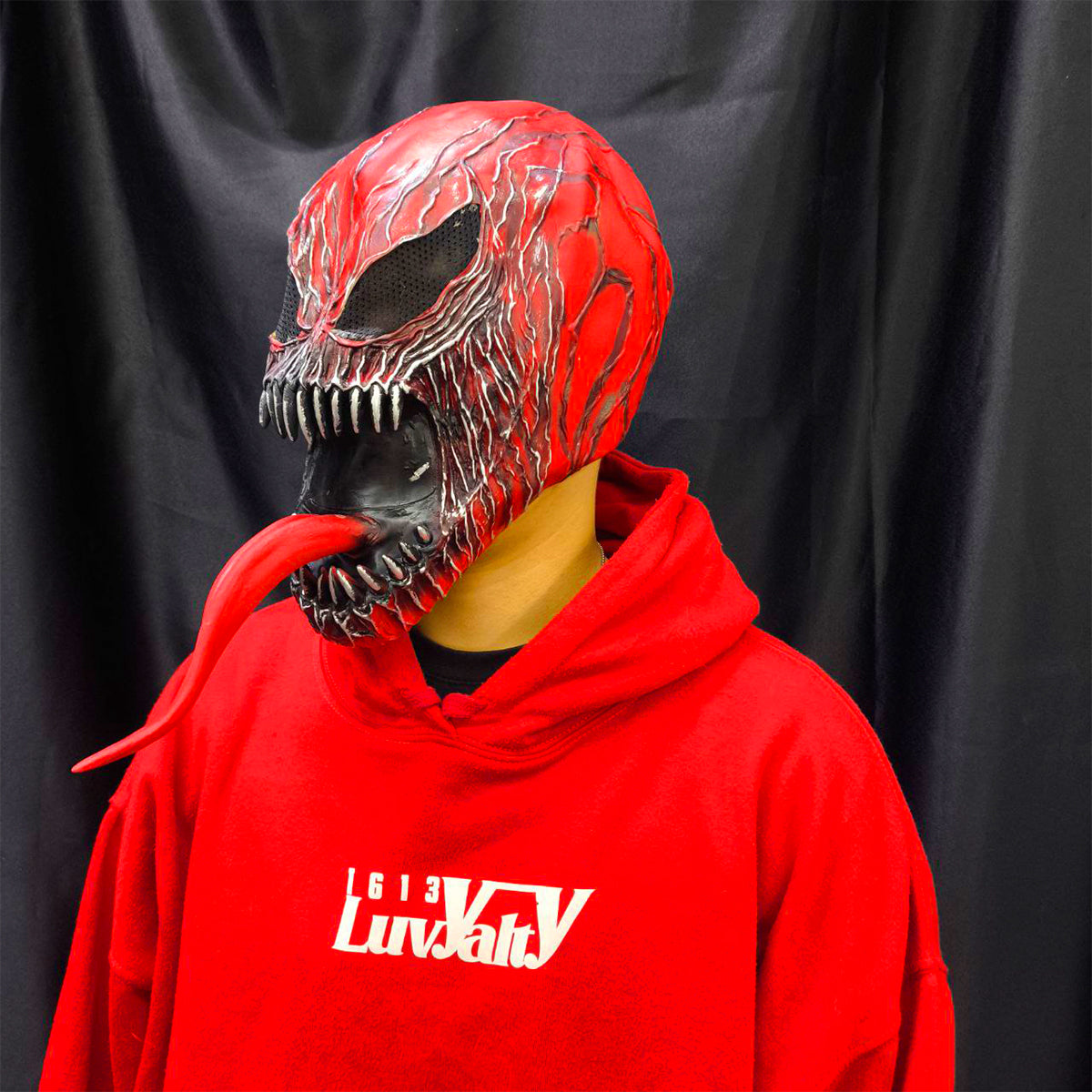 Máscara de Carnage Marvel Látex Venom Rojo Realista Halloween MA-88
