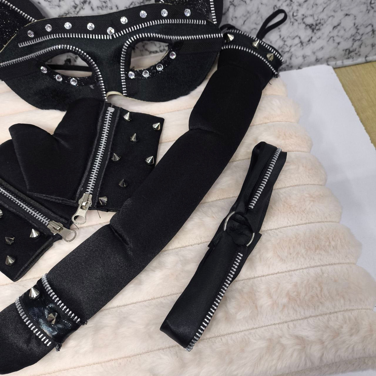 Kit Gatita Negra Disfraz Sexy Gótico Halloween MA-103