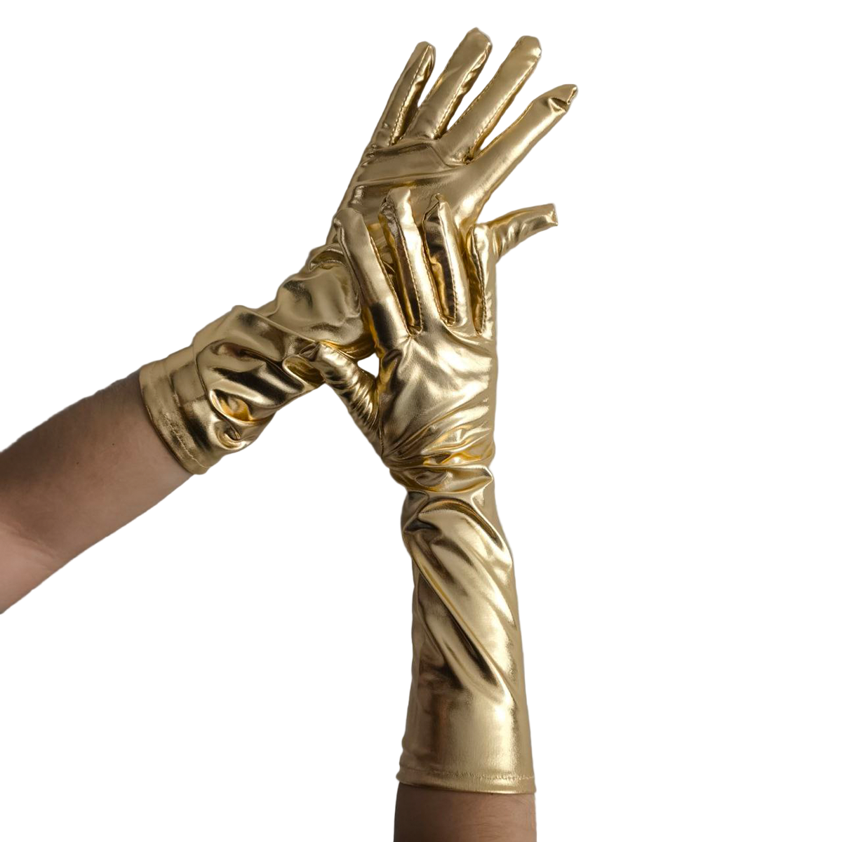 Guantes Largos Metálicos Halloween Disfraz MA-62