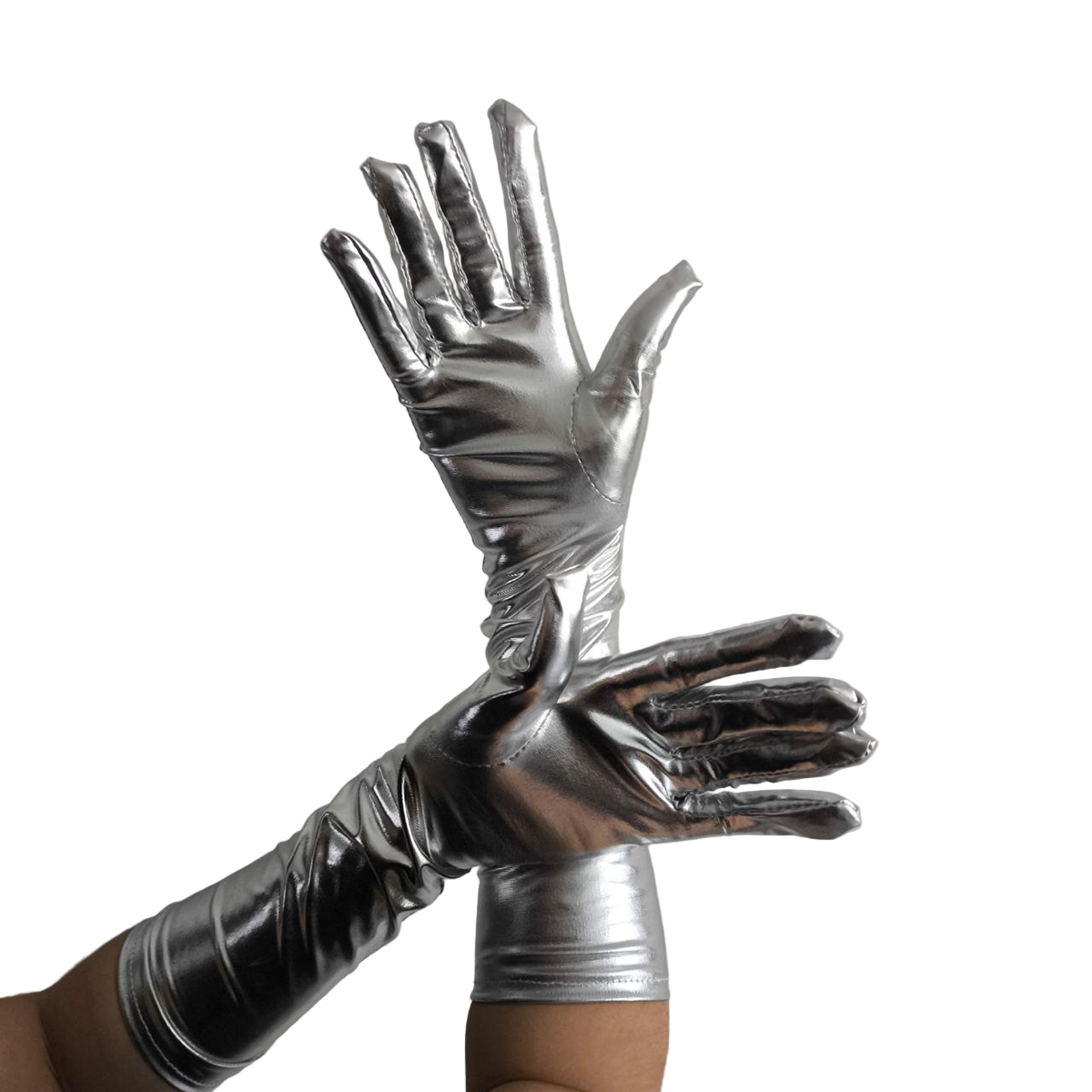 Guantes Largos Metálicos Halloween Disfraz MA-62