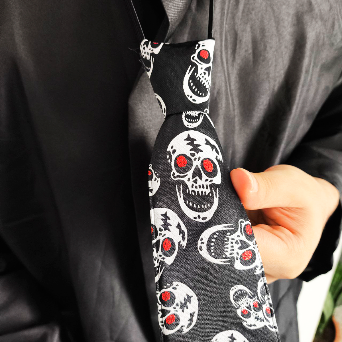 Set Corbatas LED X3 Halloween Disfraz Fiestas Adultos Niños AX936-8