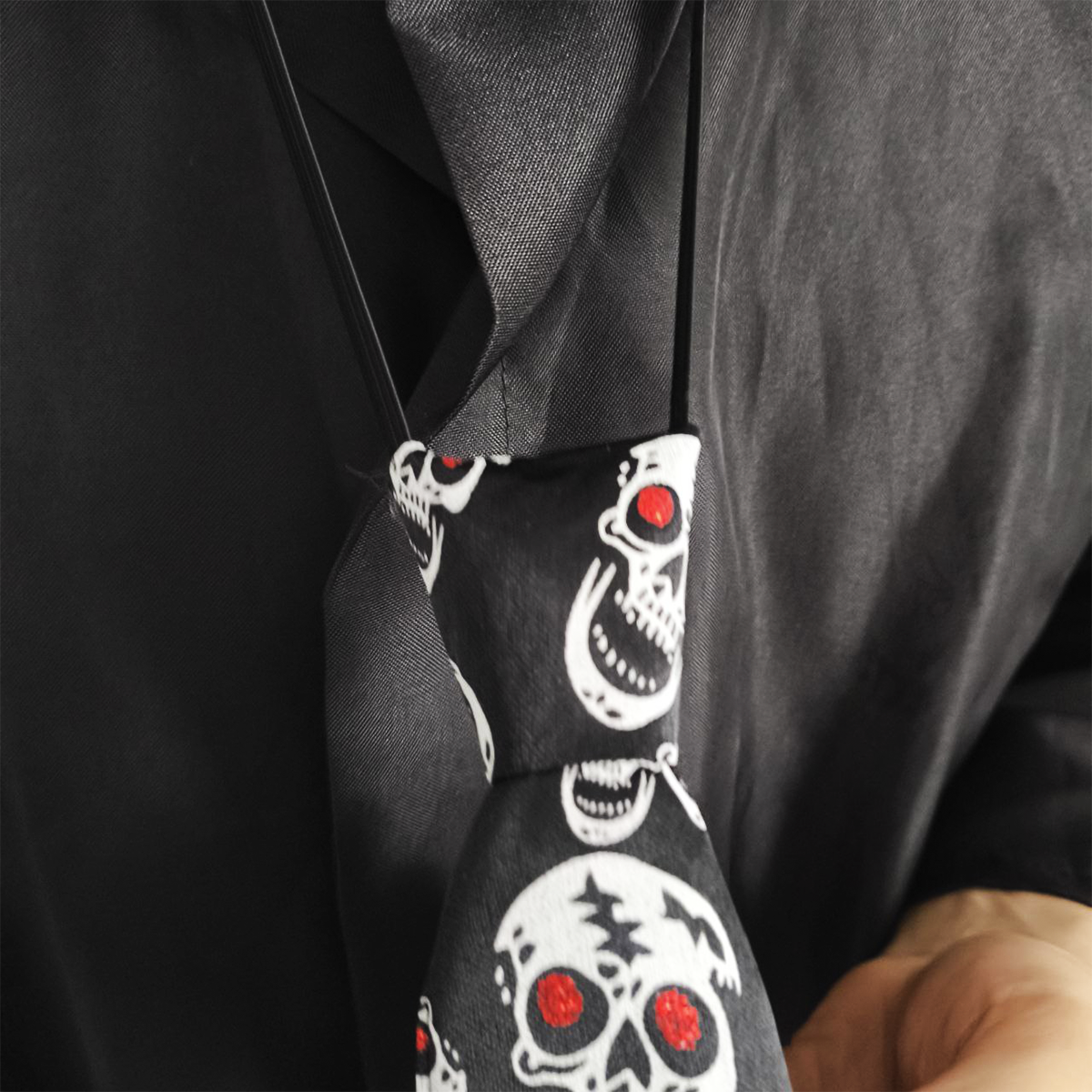 Set Corbatas LED X3 Halloween Disfraz Fiestas Adultos Niños AX936-8