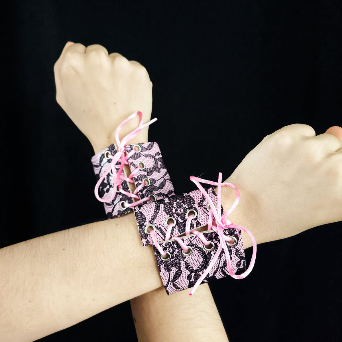 Kit Conejita Rosa Disfraz Sexy con Encaje Halloween MA-103