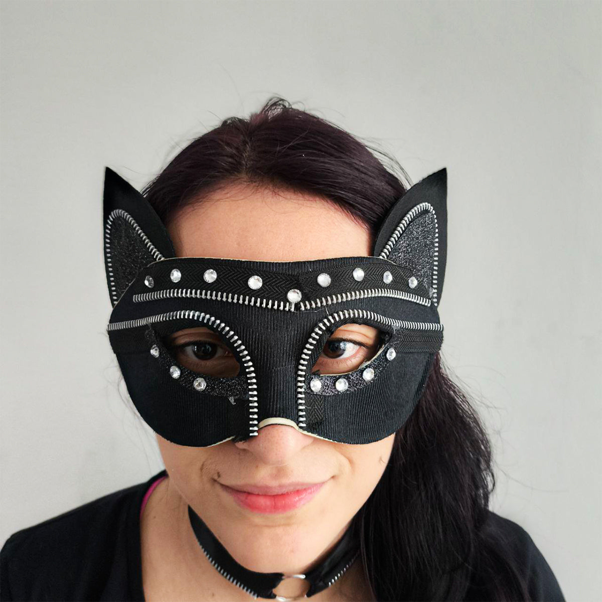 Kit Gatita Negra Disfraz Sexy Gótico Halloween MA-103