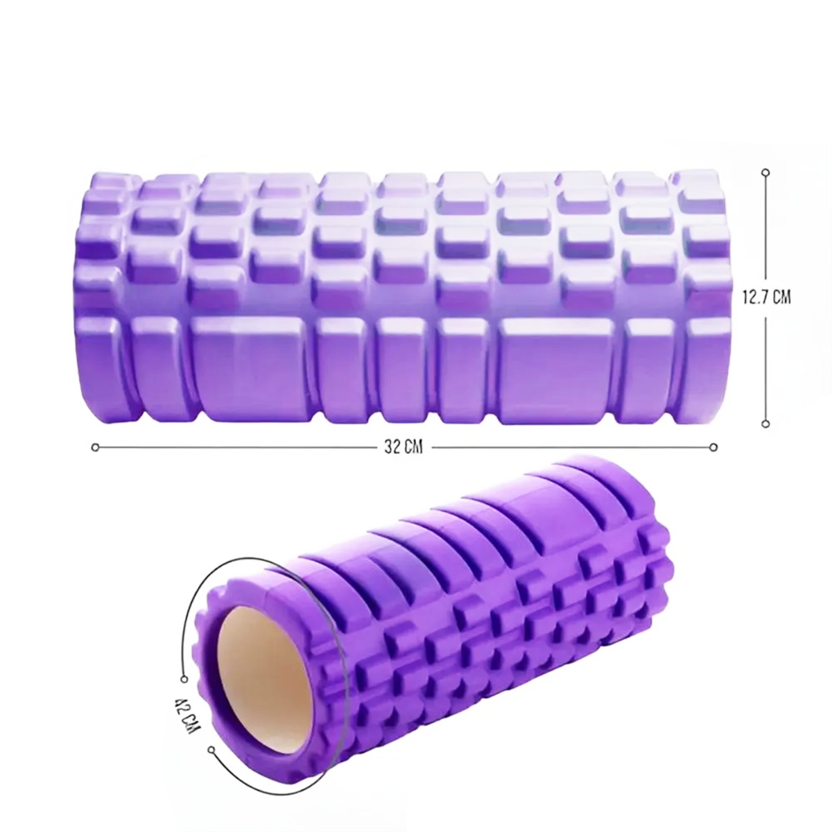 Rodillo Foam Roller Masaje Muscular y Recuperación Yoga Gym PM-1