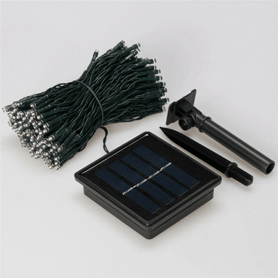Luz Led Lineal Con Panel Solar Impermeables Cable Verde KP1587