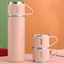 Set Termo Térmico 500ml Acero Inoxidable con 3 Tazas y Estuche NG0181