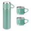 Set Termo Térmico 500ml Acero Inoxidable con 3 Tazas y Estuche NG0181