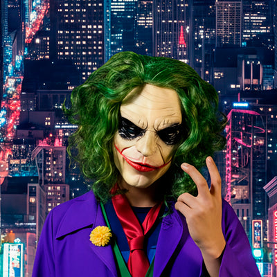 Máscara Guasón Joker Realista Látex Disfraz Terror Cosplay Halloween AT287-JO