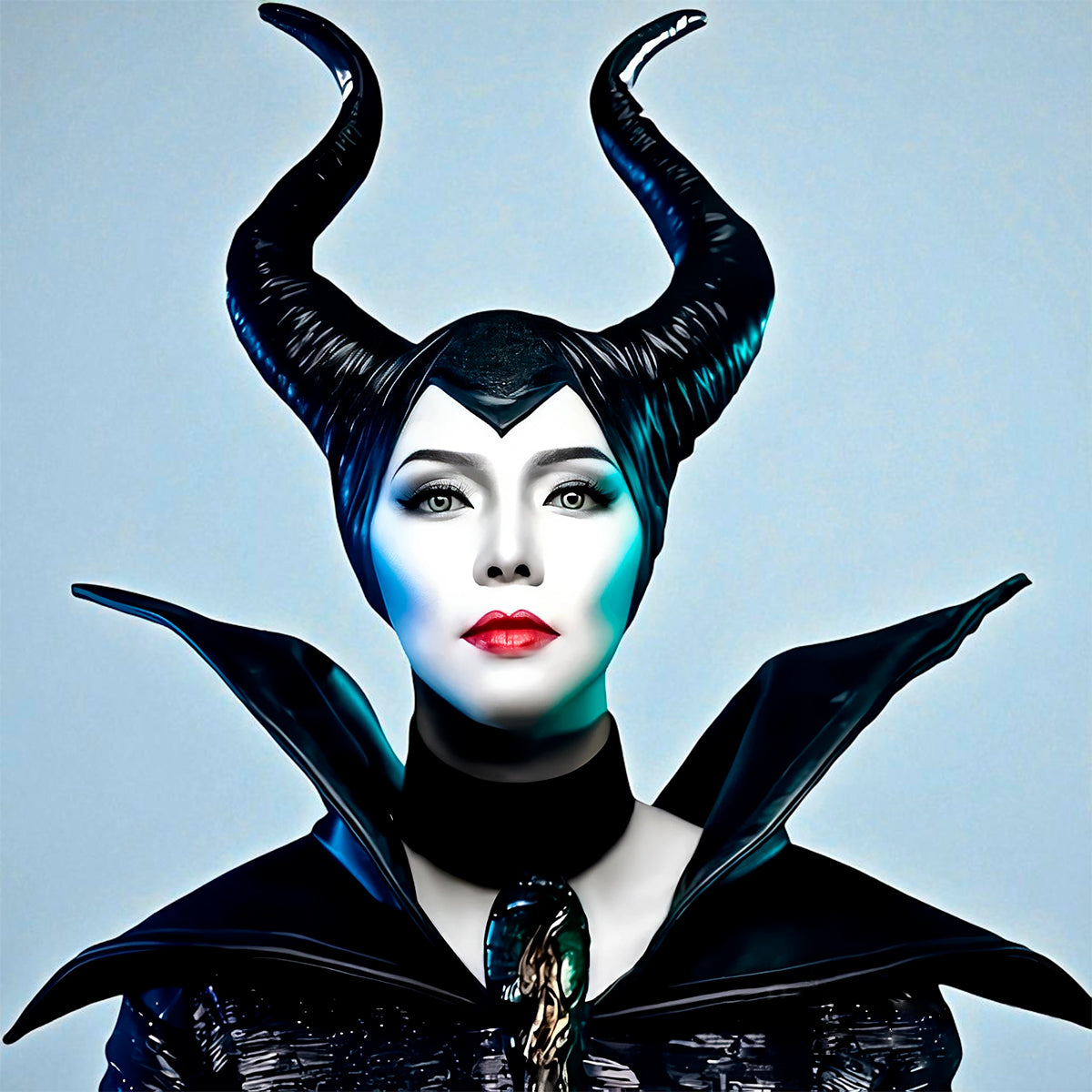 Cuernos Látex Disfraz Maléfica Accesorio Cosplay Halloween OF-1450