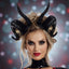 Diadema De Cuernos Para Halloween Accesorio Cosplay Gótico OF-1124