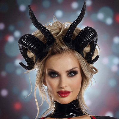 Diadema De Cuernos Para Halloween Accesorio Cosplay Gótico OF-1124