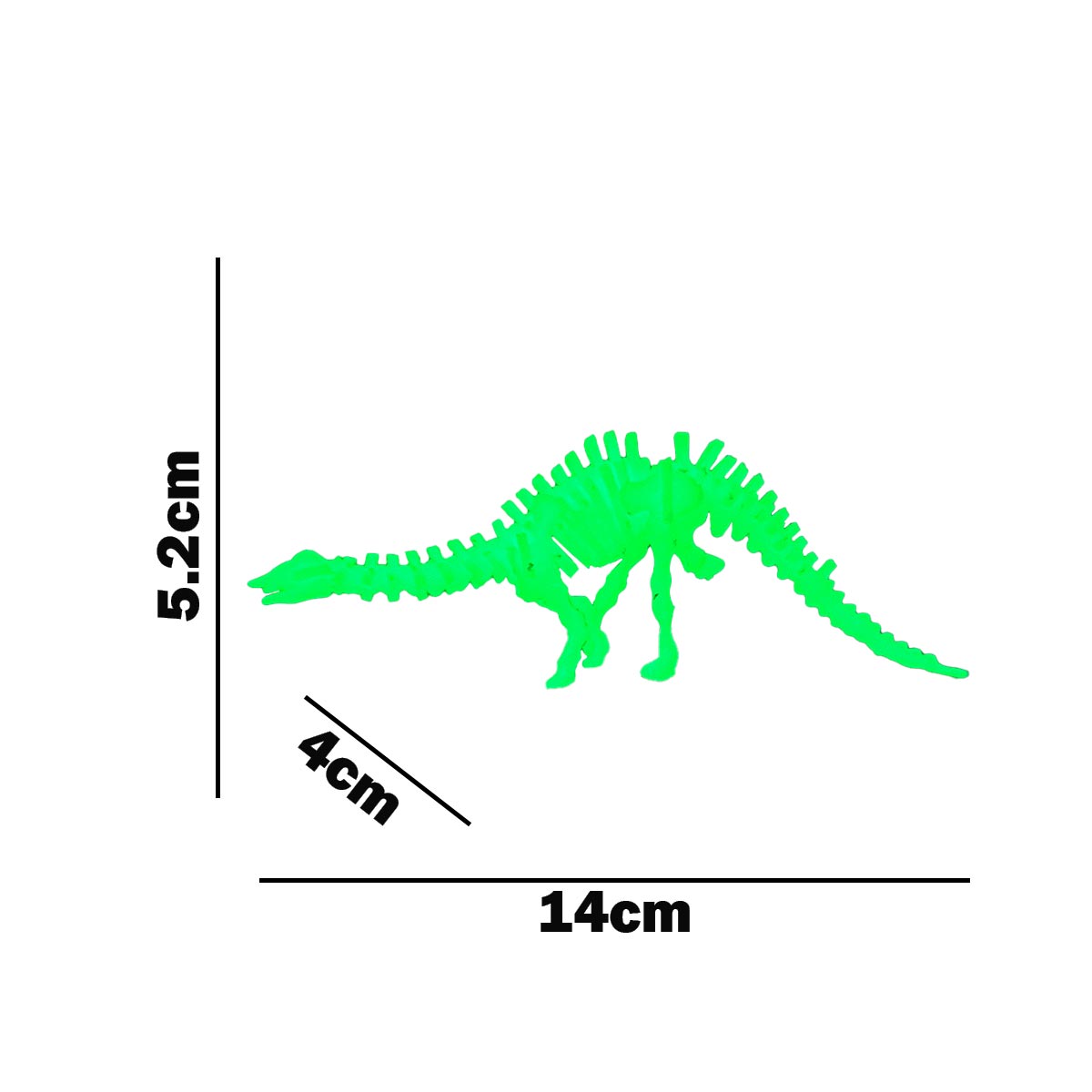 Dinosaurio Para Armar Que Brilla En La Oscuridad JA2018