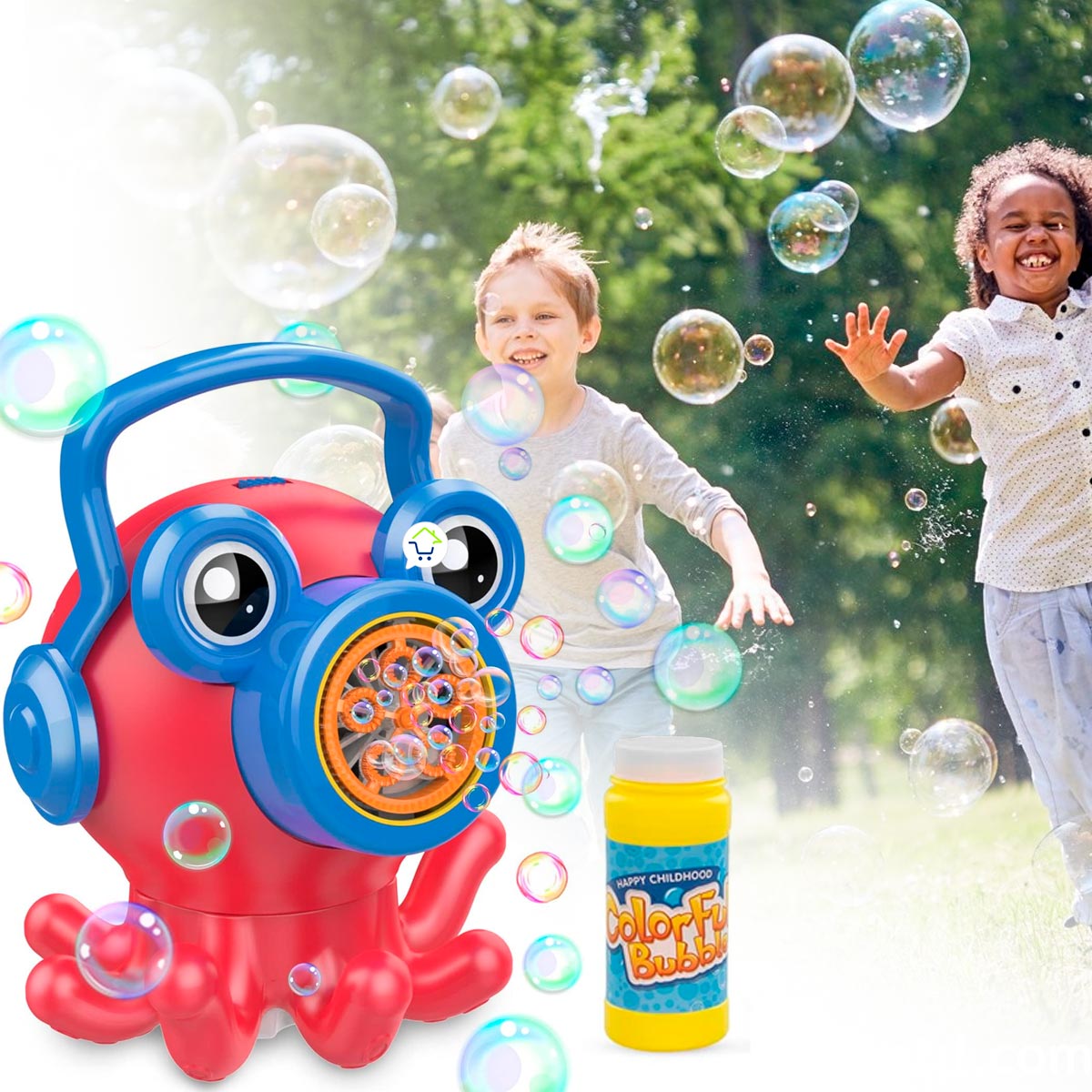 Máquina De Burbujas Pulpo Juguete Jabonera Infantil KM138835