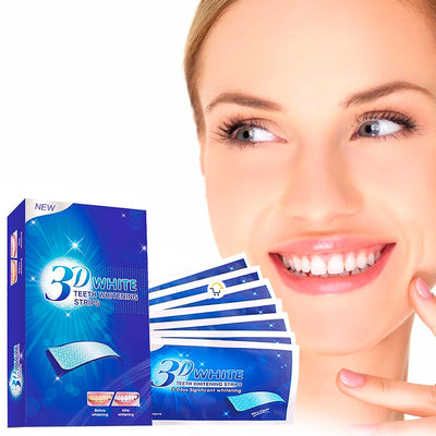 Tiras blanqueadoras de dientes 7 Piezas pegatina cuidado Dental 73D