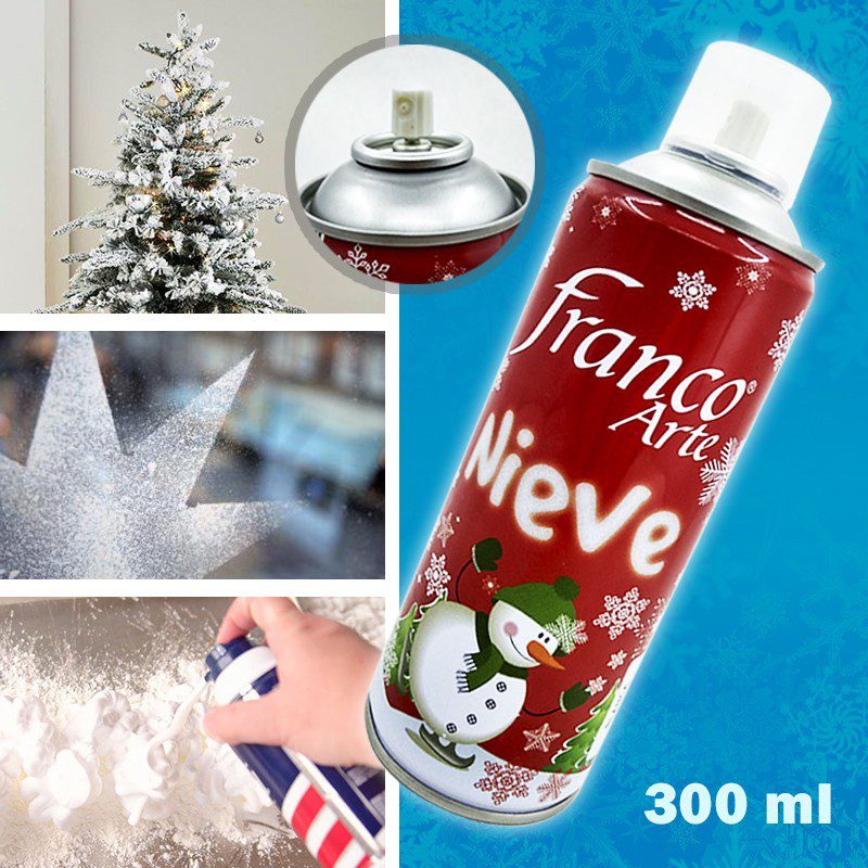 Espuma Nieve Artificial Spray Decoración Navidad RF 198