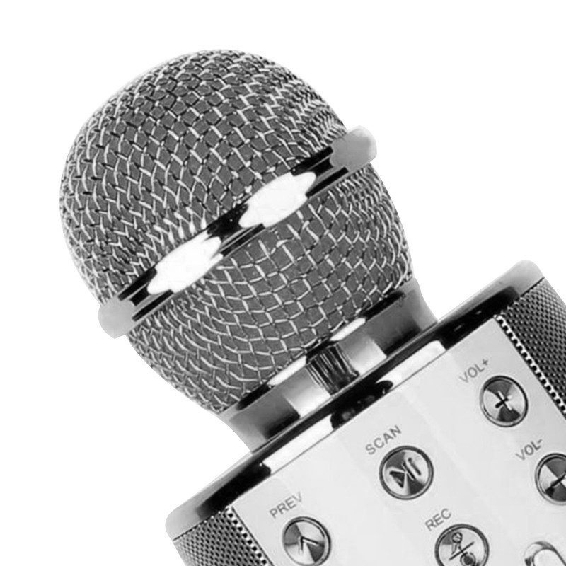 Micrófono Karaoke Bluetooth Parlantes Integrados para IOS y Android RF 858