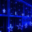 Extensión Luces Led Estrella X6 Metros Luz Navidad Azul RF 2098
