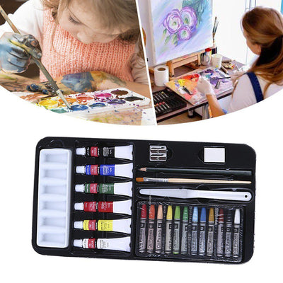 Set de Arte 24 Piezas Pintura Dibujo Niños Adultos RF 1224