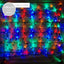 Luces Malla LED 100 Luces 1x1 Metros Luz Navidad Cable Verde RF 100TC-CV