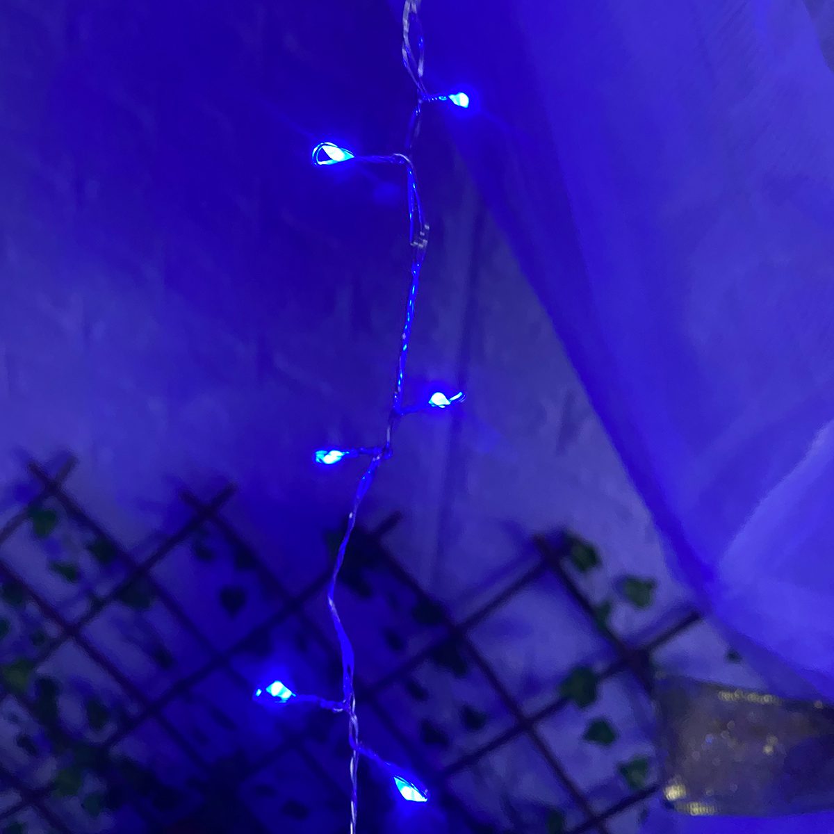 Cortina Micro Led Ramal 6x1,8 m 1440 LED Decoración Navidad Azul 1592