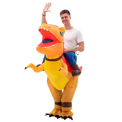 Disfraz De Dinosaurio Inflable Montable Adulto Halloween OF532