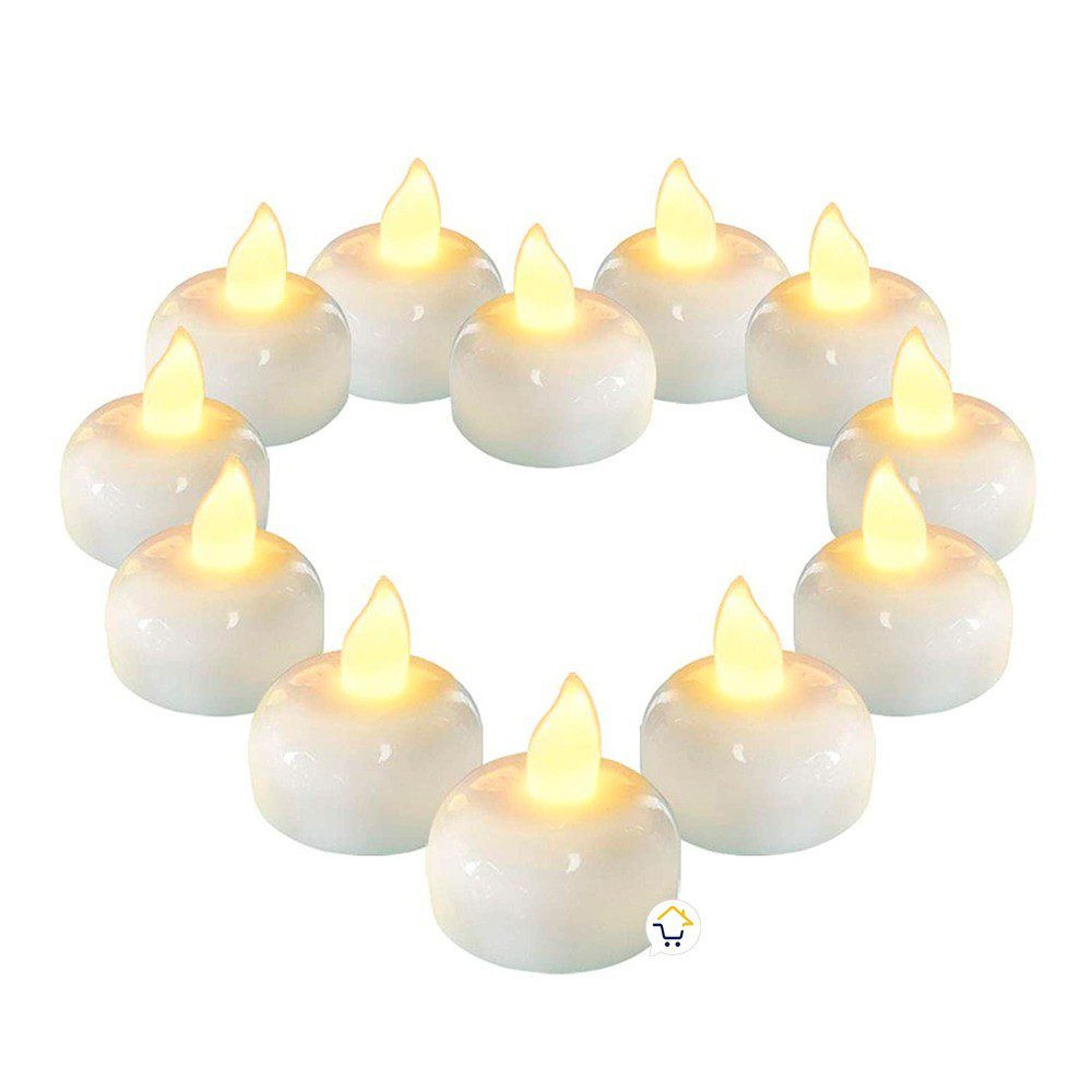 Velas LED Flotante Agua X1 Impermeables Luz Cálida MJ-020C