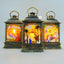 Farol Navideño Vintage Pesebre Luz LED Vela ZF07OD3