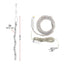 Luz Línea Cascada Micro LED Para Árbol 400 Luces 200 cm Blanca Navidad 1581V