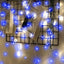 Cortina Luz Led 10 m Extensión Navidad 360 Luces Azul 2072