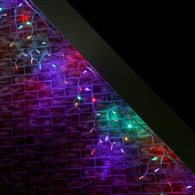 Cortina Led Intercalada 3 Mts X 45 Cm 100 Led Multicolor Luces Navidad 100LEDCM3