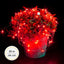 Extensión Micro LED Lineal 20 m 200 Luces Navidad Rojo 1555