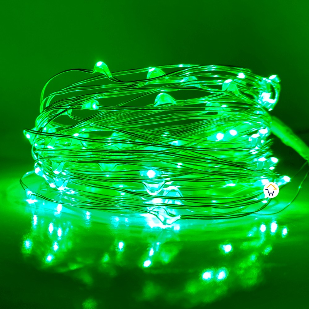 Extensión Micro LED Lineal 10m 100 Luces Navidad Verde 1544C