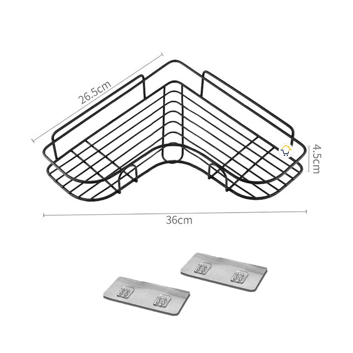 Estante Organizador Pared Adhesivo Baño Cocina 9204