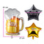 Globos Metalizado Cerveza Feliz Cumpleaños Fiesta Temática OE248
