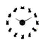 Reloj Pared 3D Decorativo Perros Acrílico Moderno JK167