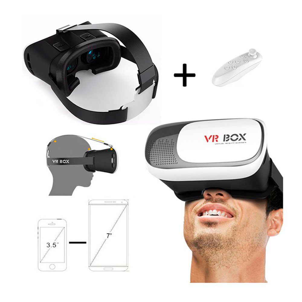 Gafas Realidad Virtual 3D VR Box Control Bluetooth Juegos