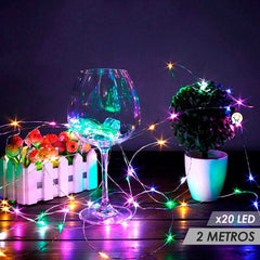 Serie 4m 40 Micro Led Pilas – Astrolights México