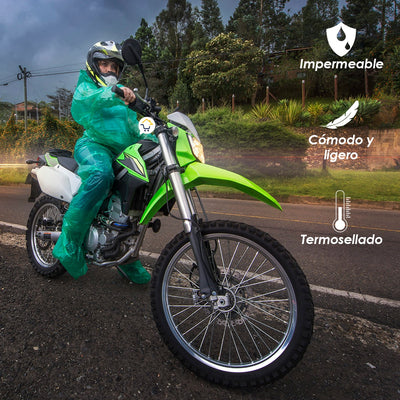 Impermeable Moto Bicicleta Termosellado Portable IMBT01