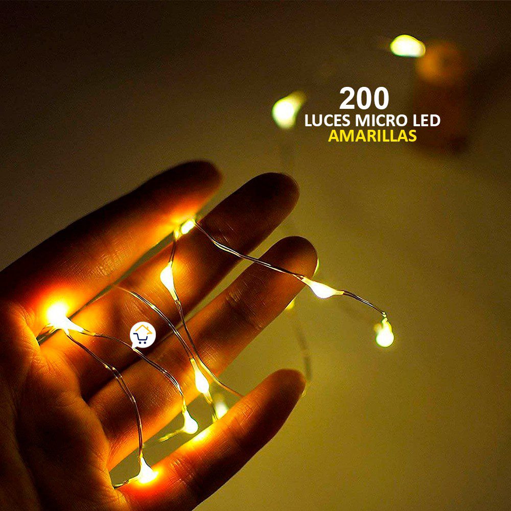 Luces Micro Led Decoración Luz Navidad X 200 AE050AM