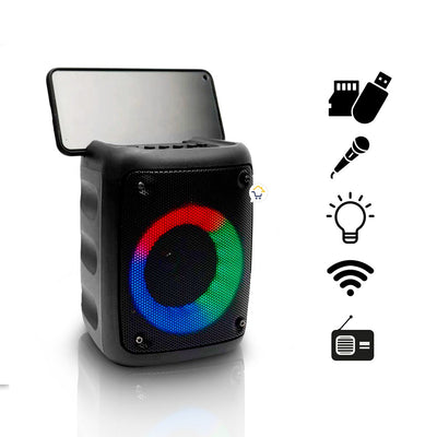 Parlante Bluetooth Recargable RGB Portable Radio KTS1236