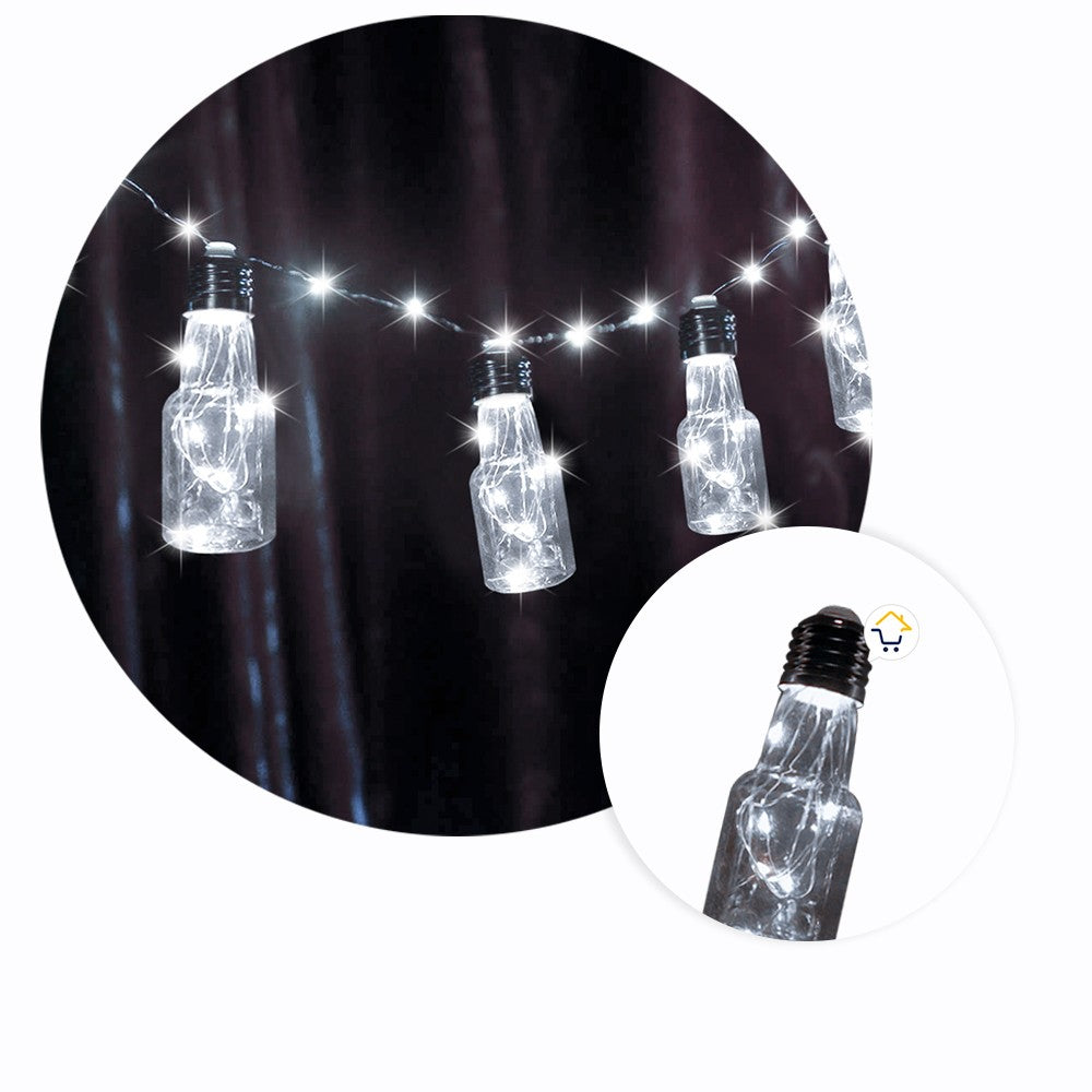 Guirnalda Luces Micro Led Botellas x10 Navidad 3.3M 1647